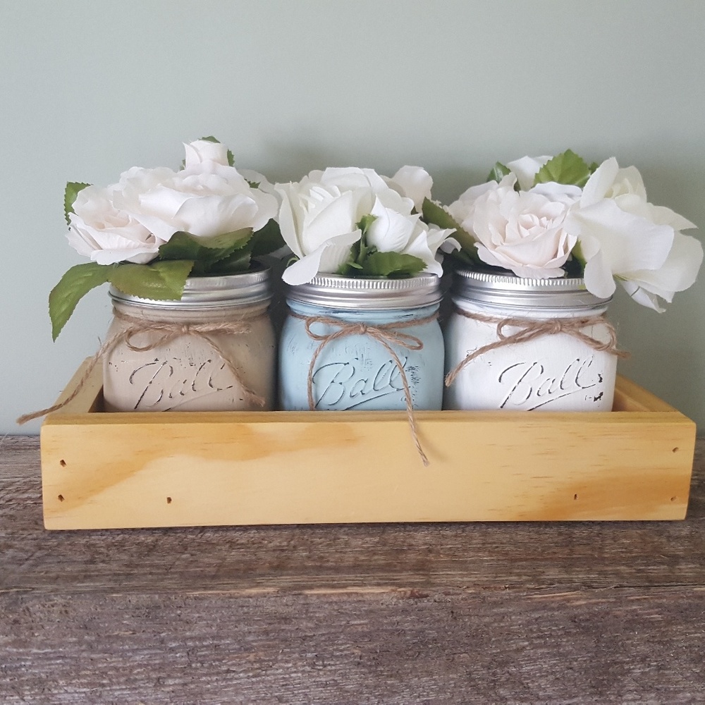 Mason jar floral